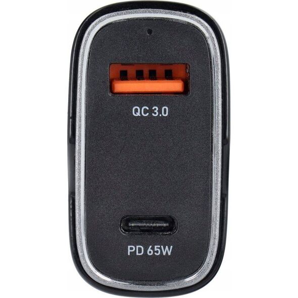 Ładowarka OEM Ładowarka samochodowa USB A + Typ C PD QC3.0 3A 83W CC53-1A1C czarna 14066822 5903396227295