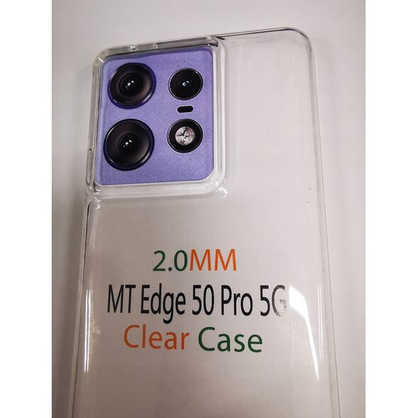 OEM Futerał CLEAR CASE 2 mm do MOTOROLA EDGE 50 Pro transparentny 14067102 5903396298561
