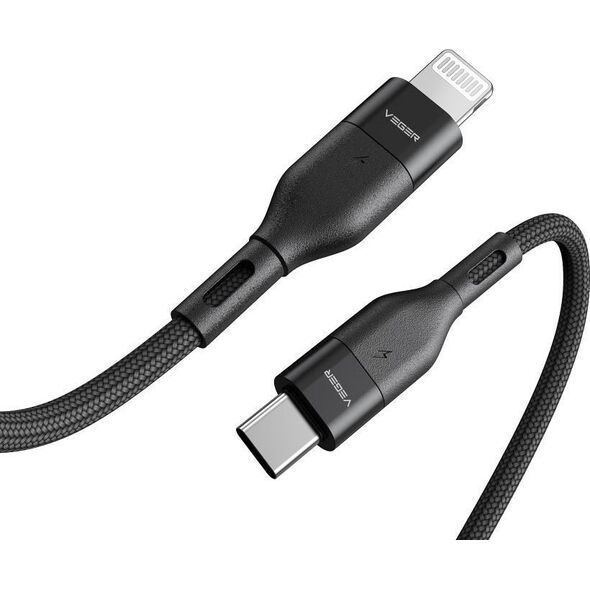 Kabel USB Veger VEGER kabel Typ C do Lightning PD 3A 27W CL01 1,2 m czarny 14067442 6970453554587