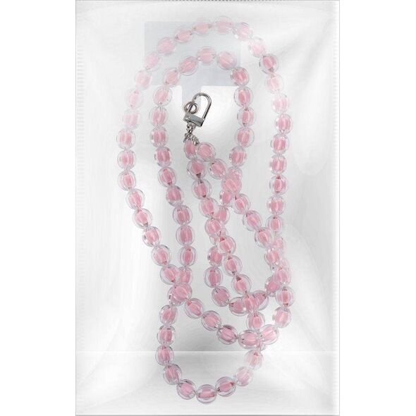 OEM Zawieszka COLORFUL do telefonu / długość sznura 120cm (60cm w pętli) / na szyję - różowy 14068009 5903396217852