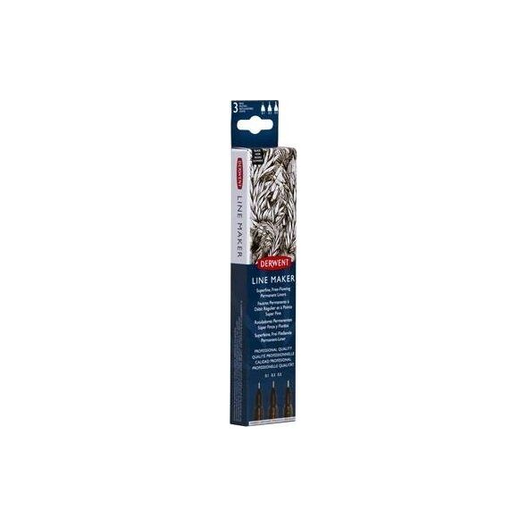 Derwent D:Line Maker black 3pcs 14068960 5028252595810