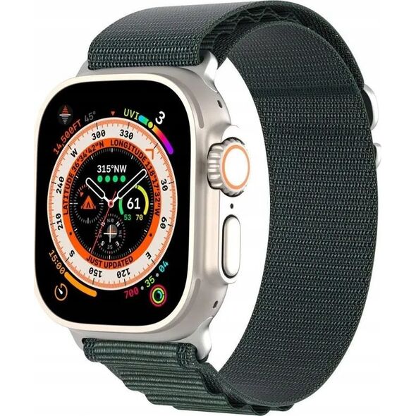 OEM DUX DUCIS pasek GS nylonowy do Apple Watch 42 / 44 / 45 / 49 mm oliwkowy 14073097 6934913023754