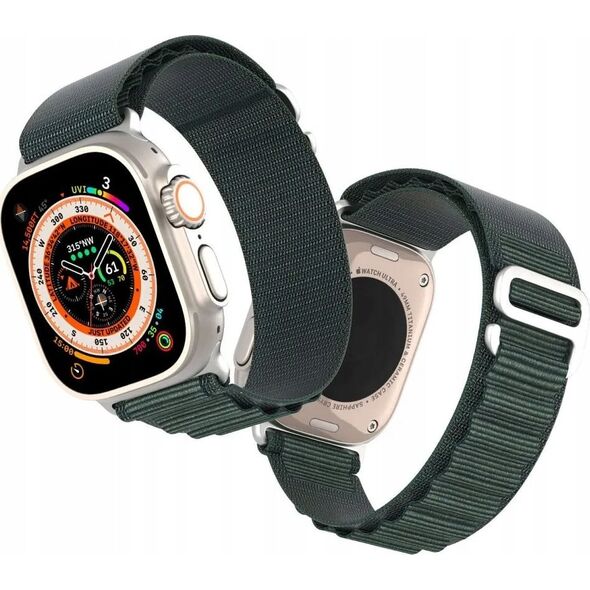 OEM DUX DUCIS pasek GS nylonowy do Apple Watch 42 / 44 / 45 / 49 mm oliwkowy 14073097 6934913023754