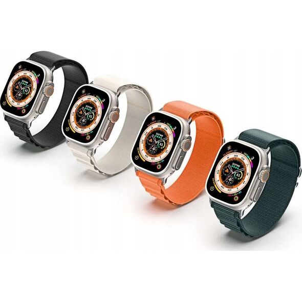OEM DUX DUCIS pasek GS nylonowy do Apple Watch 42 / 44 / 45 / 49 mm oliwkowy 14073097 6934913023754