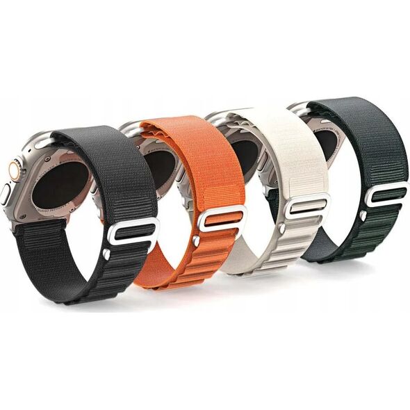 OEM DUX DUCIS pasek GS nylonowy do Apple Watch 42 / 44 / 45 / 49 mm oliwkowy 14073097 6934913023754
