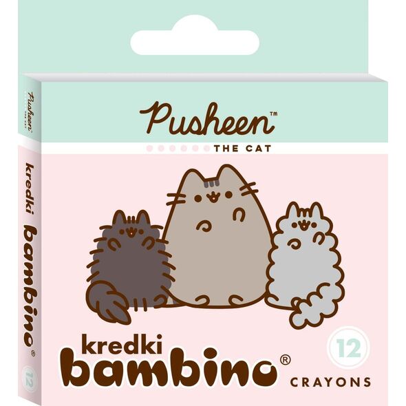 MAJEWSKI Kredki bambino 12 kolorów Pusheen p10 14073806 5903235652066