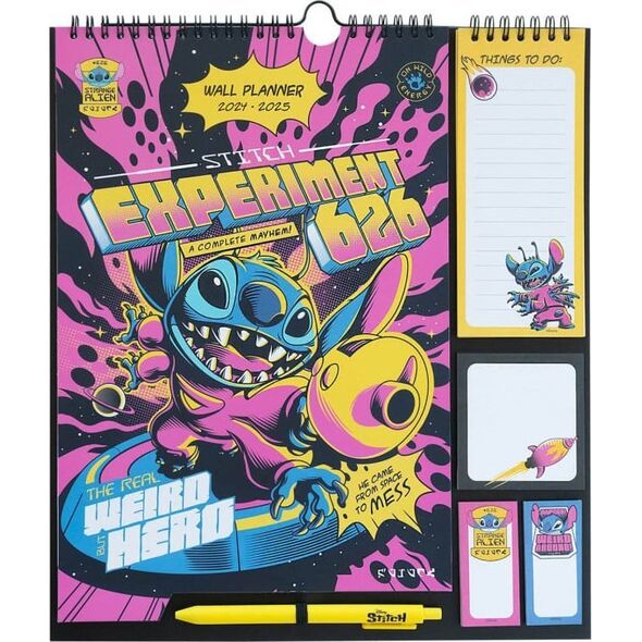 Disney Disney Stitch - Kalendarz ścienny / Planner 2024/2025 14074173 8435747801115