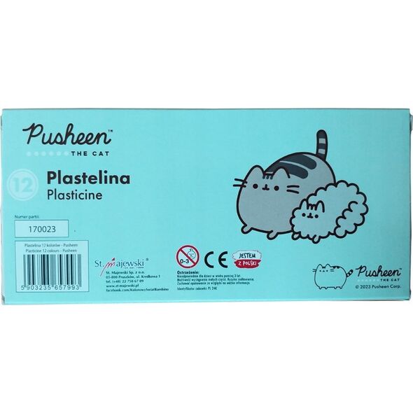 MAJEWSKI Plastelina 12 kolorów Pusheen p10 14074344 5903235657993