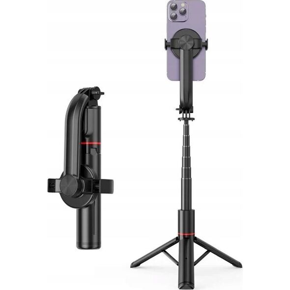 Selfie stick OEM Zestaw / uchwyt selfie z pilotem na bluetooth tripod kompatybilny z MagSafe SSTR-C09 czarny 14074487 5903396232510