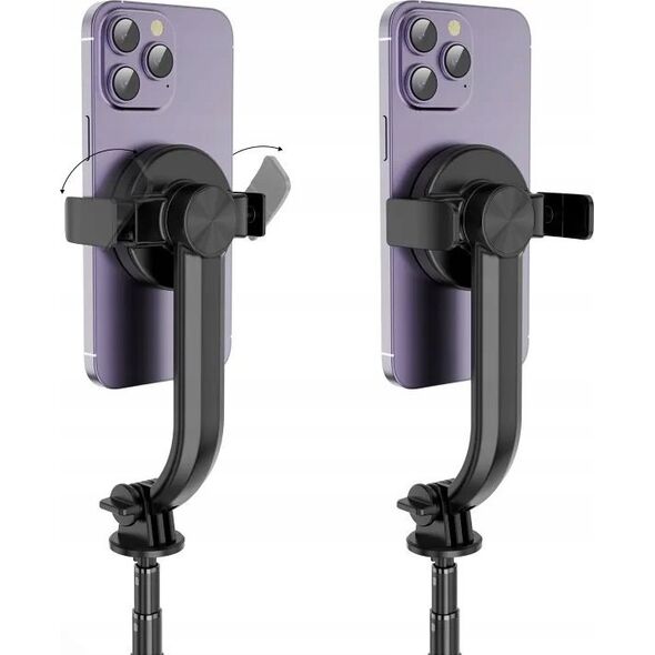 Selfie stick OEM Zestaw / uchwyt selfie z pilotem na bluetooth tripod kompatybilny z MagSafe SSTR-C09 czarny 14074487 5903396232510
