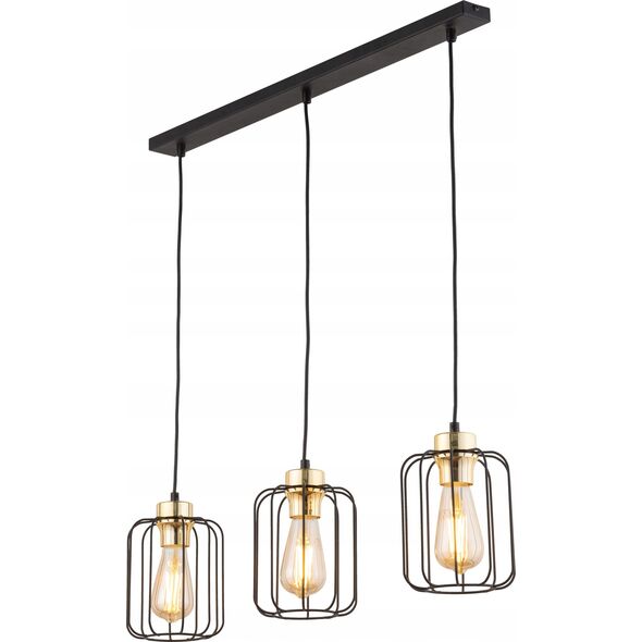 Lampa wisząca TKKRYWULT Tk Lighting Galaxy 4716 lampa wisząca zwis 3x15W E27 czarna/złota 14077297 5901780547165