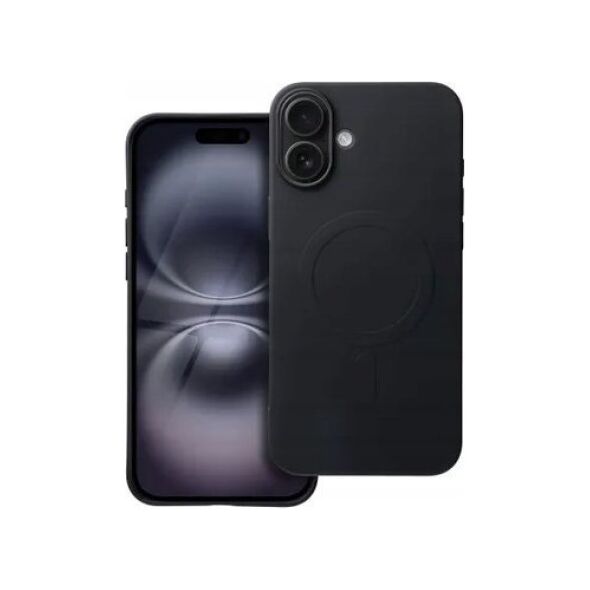 OEM Futerał SILICONE MAG COVER (big hole) kompatybilny z MagSafe do IPHONE 16 Plus czarny 14078983 5903396303869