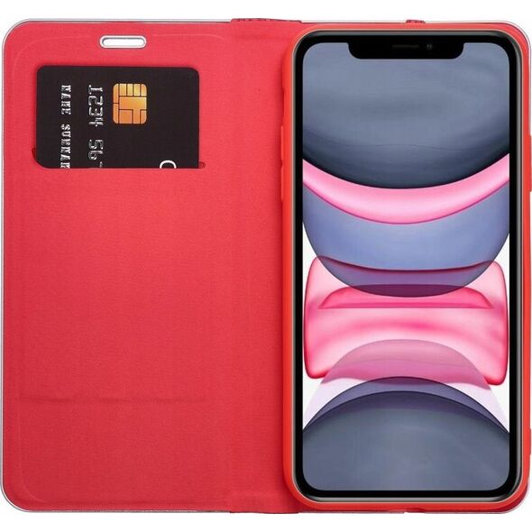OEM Kabura LUNA Book Carbon do IPHONE 16 czerwony 14079021 5903396308574