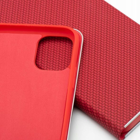 OEM Kabura LUNA Book Carbon do IPHONE 16 czerwony 14079021 5903396308574