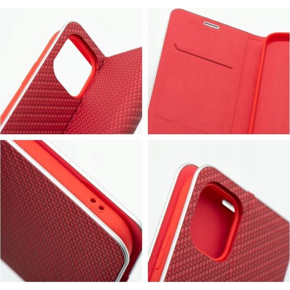 OEM Kabura LUNA Book Carbon do IPHONE 16 Pro Max czerwony 14079024 5903396308604