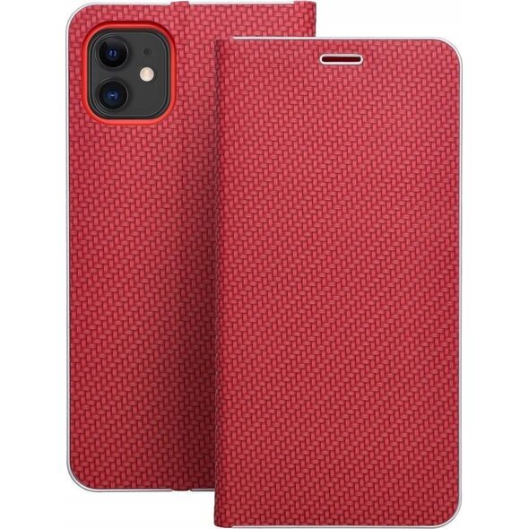 OEM Kabura LUNA Book Carbon do IPHONE 16 Pro czerwony 14079025 5903396308581