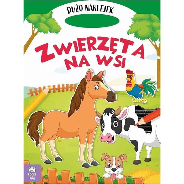 Books And Fun Książeczka Wykrojnik. Zwierzęta na wsi 14079440 9788382495683