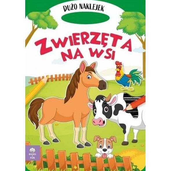 Books And Fun Książeczka Wykrojnik. Zwierzęta na wsi 14079440 9788382495683