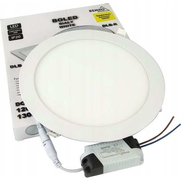 Lampa sufitowa Bemko Oprawa downlight LED Bemko C70-DLB-R-180-4K 18W 4000K 14082114 5900280908131