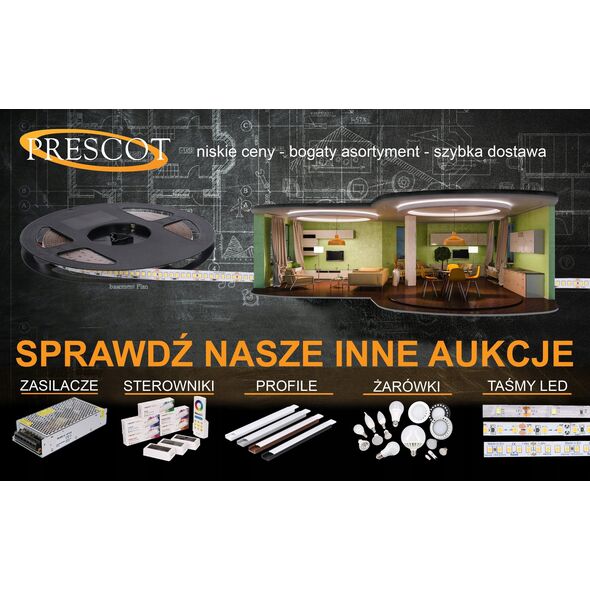 Taśma LED Prescot Prescot Milight E009-025-8-CCT Taśma 1x22W/LED biały. 14082140 5901885268446