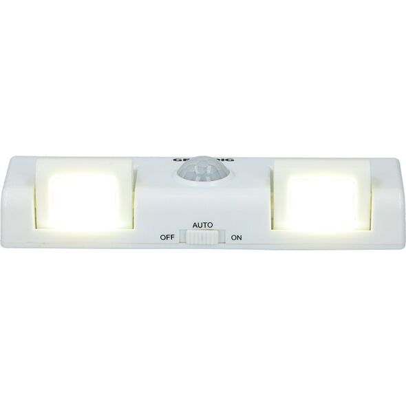 Lampka wtykowa do gniazdka Grundig Grundig - Podwójna lampka z czujnikiem ruchu, do kuchni, szafy, itp. 14082149 8711252147246