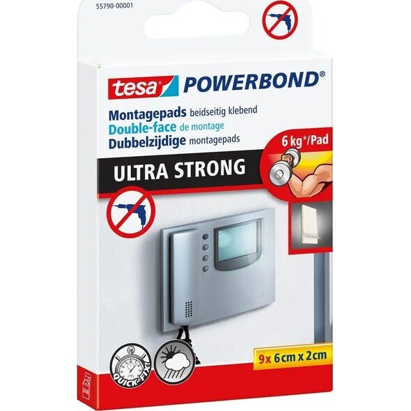 Tesa tesa Powerbond Montagepads Ultra Strong 9 St. 0,06m 20mm 14082714 4042448219572