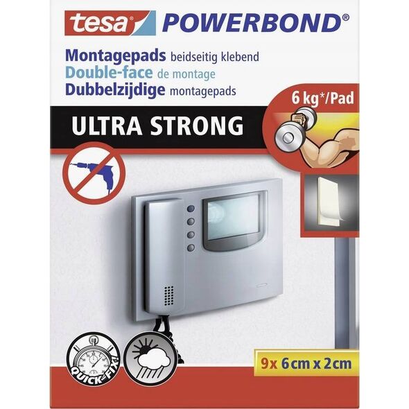 Tesa tesa Powerbond Montagepads Ultra Strong 9 St. 0,06m 20mm 14082714 4042448219572