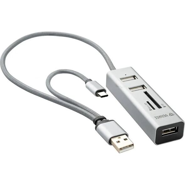 HUB USB Yenkee YHC 103SR USB C OTG HUB+reader    YENKEE 14084066 8590669276363