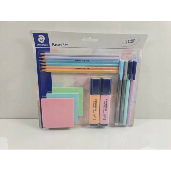 Staedtler STAEDTLER Schreibset 15-teilig Pastell inkl. Notizblöcke 14084631 4007817063200