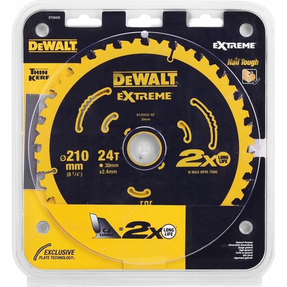 Dewalt tarcza pilarska 210x30/24 zęb 14085195 5054905281175