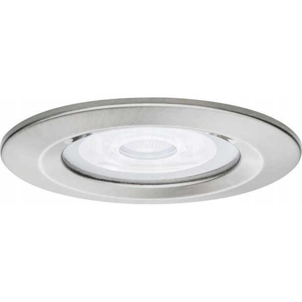 Paulmann Oprawa do wbudowania NOVA COIN LED DIM stała GU10 max.35W 78mm 230V szczotkowane żelazo 14085355 4000870936337