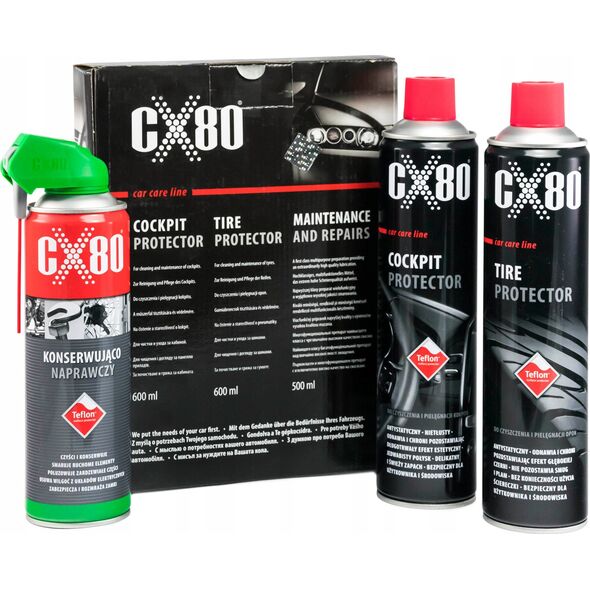 CX80 Zestaw kosmetyków samochodowych z teflonem CX80 14086124 5907640603774