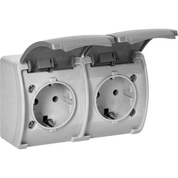 Orno ORNO GNIAZDO PODWÓJNE 2x2P+Z SCHUKO 14089016 5904988902286