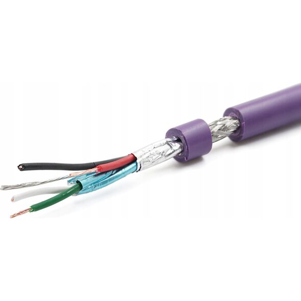 Melodika Melodika MDUAB03 Purple  Kabel USB 2.0 typu A-B m.in. do DAC / urzÄdzeĹ medycznych / ploterĂłw - 0,3m 14090696 5907609009692