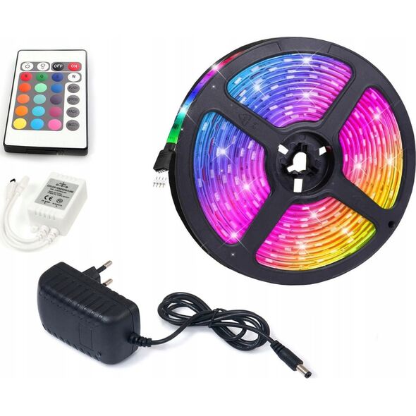 Taśma LED ECOLIGHT2 Ecolight EC79406 zestaw LED taśma 5050 5m ze sterownikiem RGB i zasilaczem 12V 14091520 5901986794066