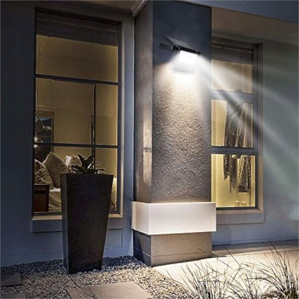 Naświetlacz ECOLIGHT2 Eco Light SN-1 LED EC20119 naświetlacz solarny z czujnikiem ruchu 1x7.4W 4000K IP65 czarny 14092181 5905036201191