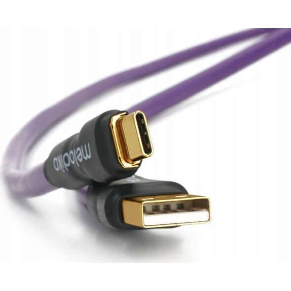 Melodika Melodika MDUAC35 Purple Kabel USB typu A-C m.in. do DAC / urzÄdzeĹ medycznych - 3,5m 14092668 5907609009807