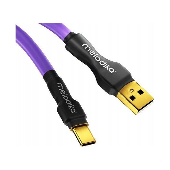 Melodika Melodika MDUAC25 Purple Kabel USB typu A-C m.in. do DAC / urzÄdzeĹ medycznych - 2,5m 14092670 5907609009784