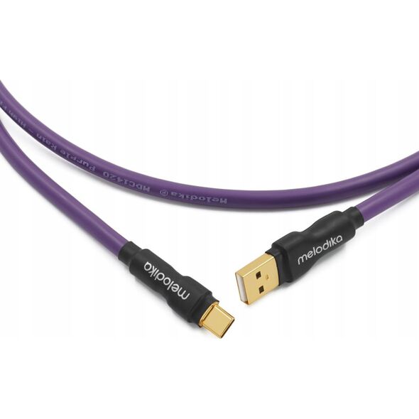 Melodika Melodika MDUAC50 Purple Kabel USB typu A-C m.in. do DAC / urzÄdzeĹ medycznych - 5m 14092672 5907609009821