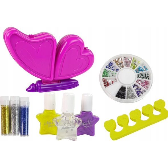 LeanToys Zestaw Piękności Do Malowania Paznokci Motyl LEAN Toys 14100363 5905323214644