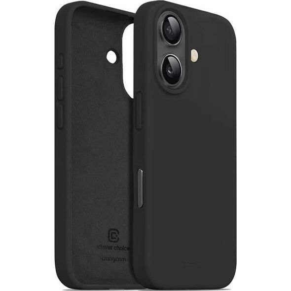 Crong Crong Color Cover - Etui iPhone 16 (czarny) 14103171 5904310704779
