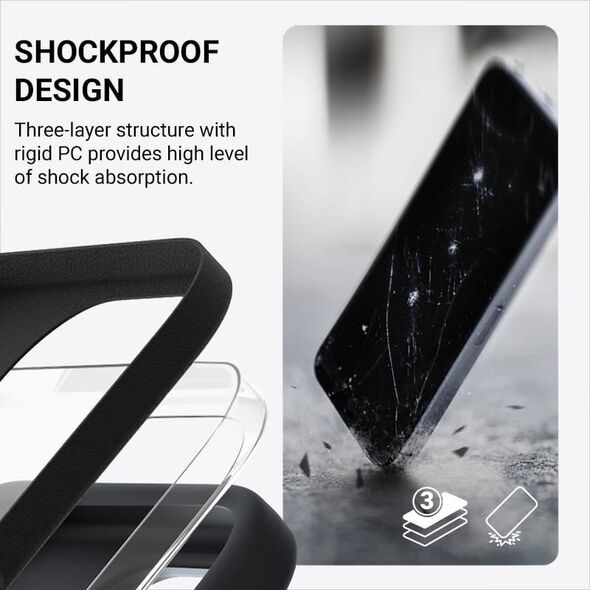 Crong Crong Color Cover Magnetic - Etui iPhone 16 Plus MagSafe (czarny) 14103180 5904310704823