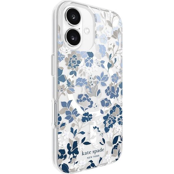 Kate Spade New York Kate Spade New York Protective Gems MagSafe - Etui iPhone 16 (Flowerbed Blue) 14103194 840171740202