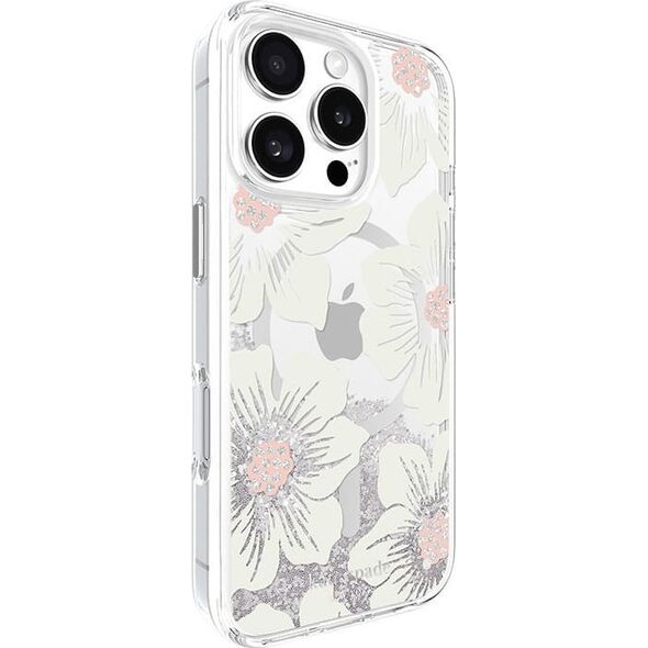 Kate Spade New York Kate Spade New York Liquid Glitter MagSafe - Etui iPhone 16 Pro (Hollyhock Floral) 14103212 840171741315
