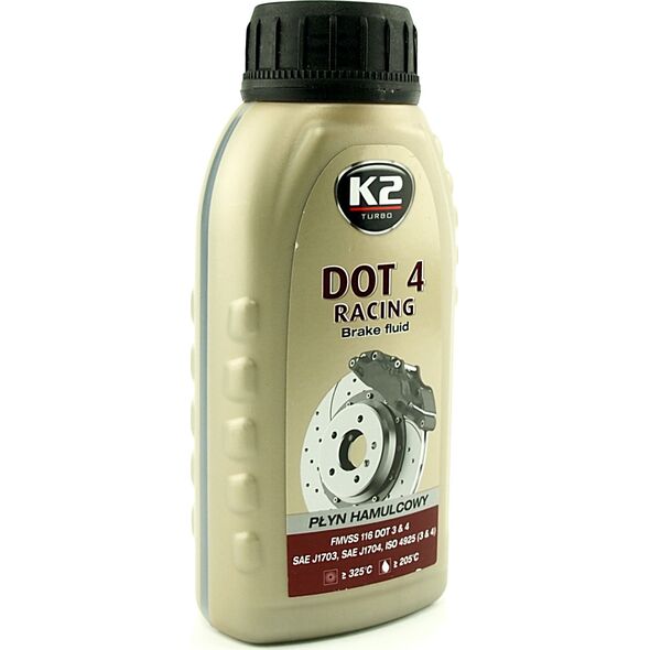 K2 K2 PŁYN HAMULCOWY DOT4 Z CERTYFIKATEM. DOT 4 RACING 250ML 14104826 5906534014559