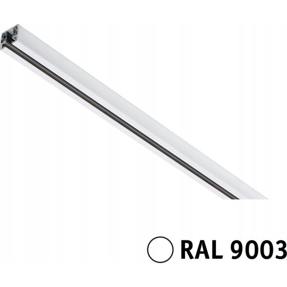 Paulmann Szynoprzewód URail system 1,5m 230V biały RAL9003 / metal 14104957 4000870956403