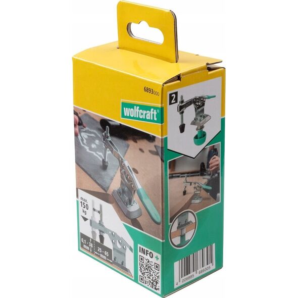 Wolfcraft Mobilny zacisk szybkomocujący Wolfcraft 14104977 4006885689305