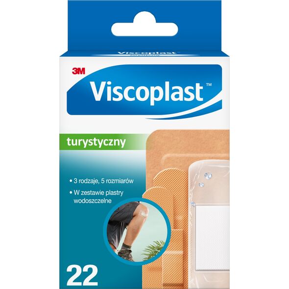 Viscoplast Zestaw plastrów VISCOPLAST Turystyczny, 5 rozmiarów, 22szt. 14111056 4064035146368