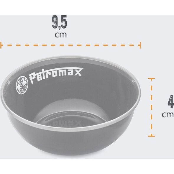 Petromax Miski Emaliowane Petromax 160 ml 2 Szt BLACK 14115133 4250435731222