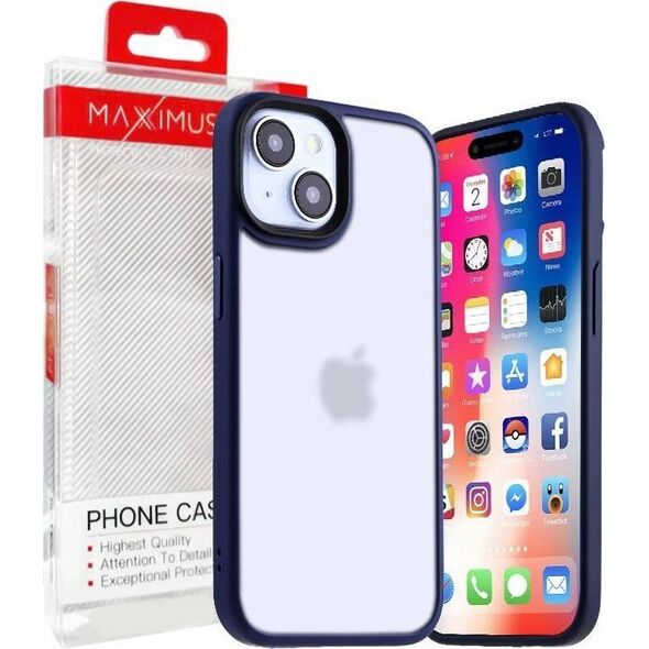 Maxximus MX RIBBED CAM IPHONE 15 PLUS (6.7) DARK BLUE / GRANATOWY 14115242 5901313091349